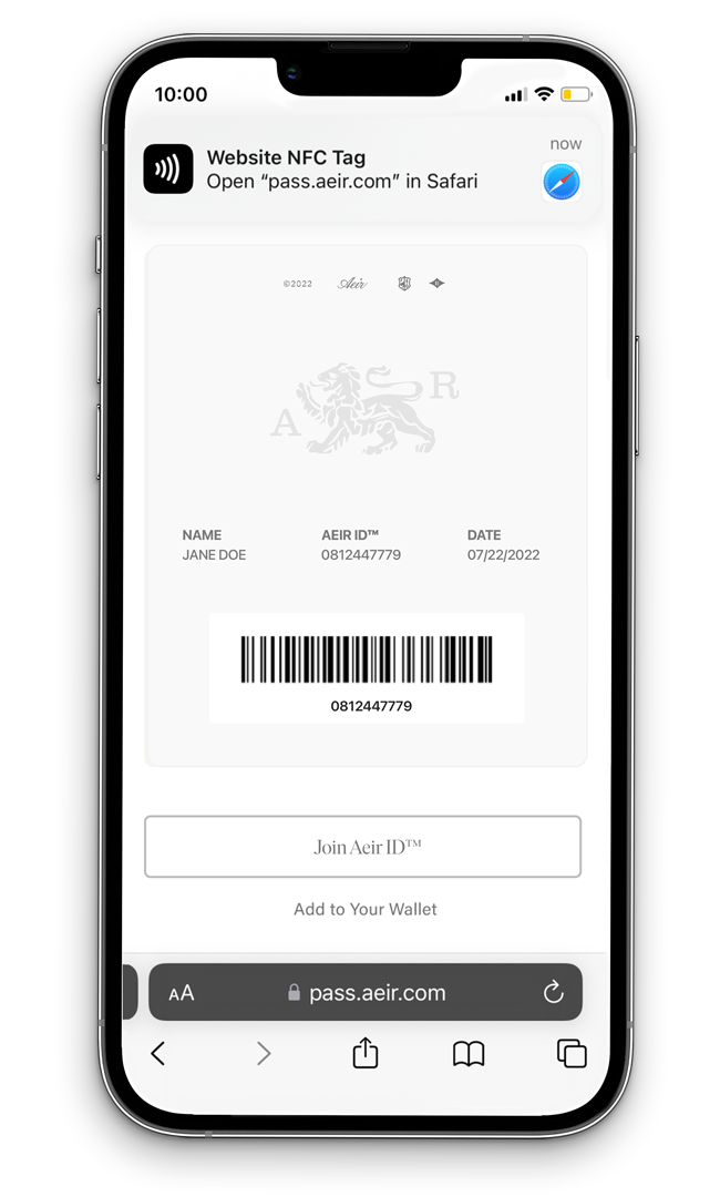 Aeir ID